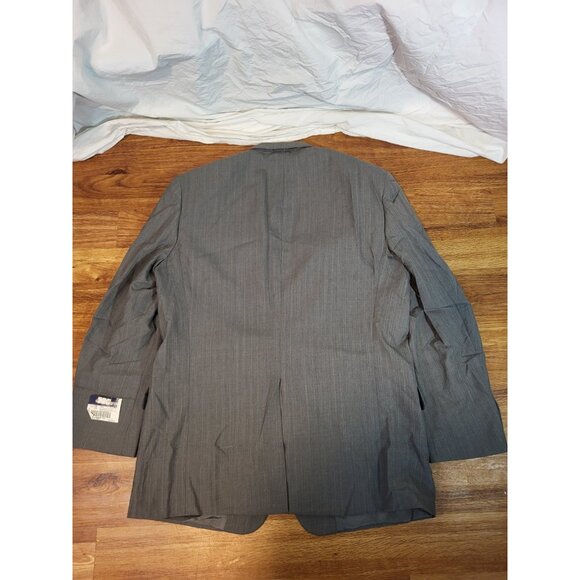 NWT Barrington Gray Wool Blend Gray Stripe Blazer Jacket Size 44L - Picture 7 of 7
